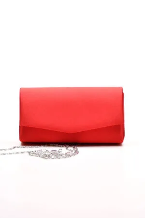 Црвена Сатен Ташна