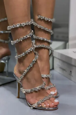 AZZA Сребрени Сандали